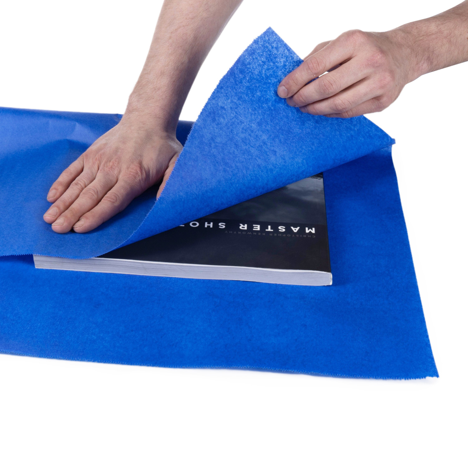 18" x 1800' SatinPack™ Tissue Paper Roll, 20 lbs., Parade Blue 4